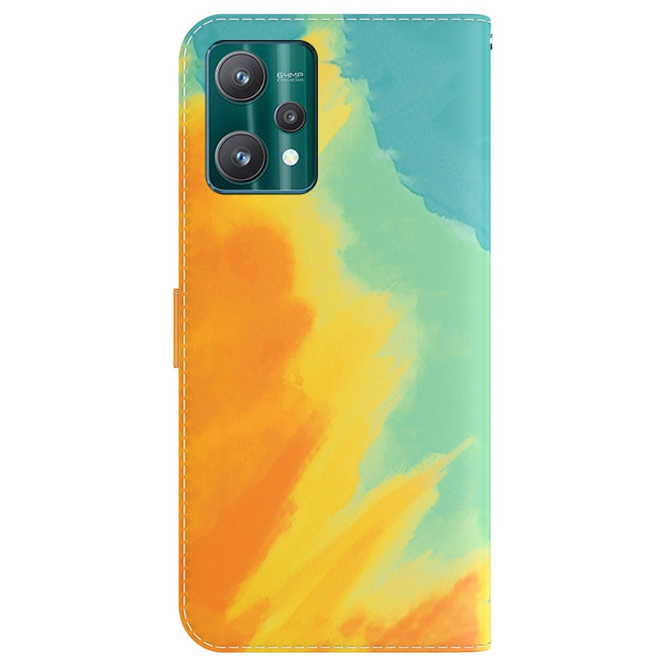 For OPPO Realme 9 Pro Watercolor Pattern Horizontal Flip Leather Phone Case