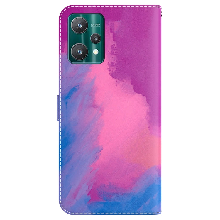 For OPPO Realme 9 Pro+ Watercolor Pattern Horizontal Flip Leather Phone Case