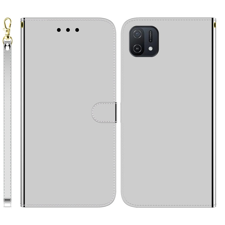 For OPPO A16K Imitated Mirror Surface Horizontal Flip Leather Phone Case