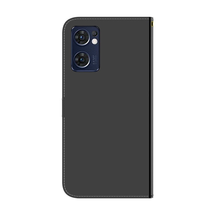 For OPPO Reno7 5G Taiwan Version / Find X5 Lite Imitated Mirror Surface Horizontal Flip Leather Phone Case