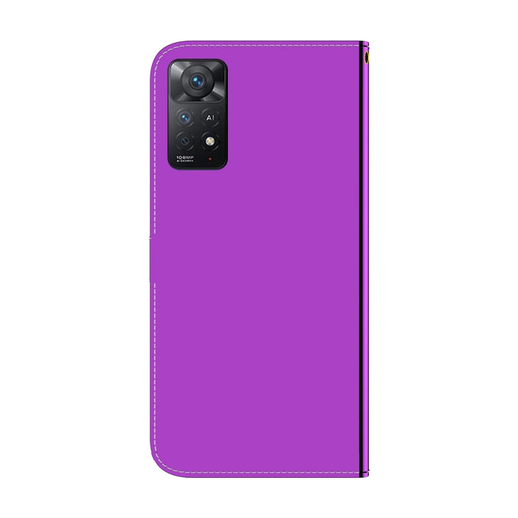 For Redmi Note 11 Pro 4G / 5G Imitated Mirror Surface Horizontal Flip Leather Phone Case