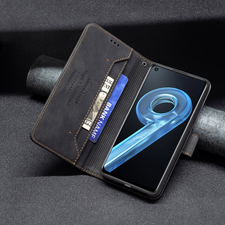 For OPPO A36 4G / A96 4G / A76 4G / K10 4G / Realme 9i Magnetic Clasp RFID Blocking Anti-Theft Leather Case