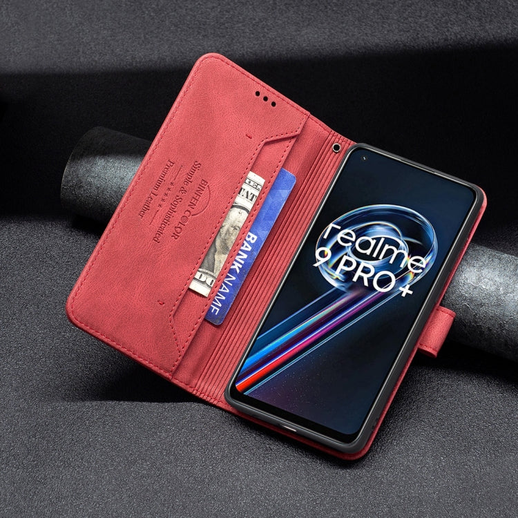 For OPPO Realme 9 Pro+ Magnetic Clasp RFID Blocking Anti-Theft Leather Case