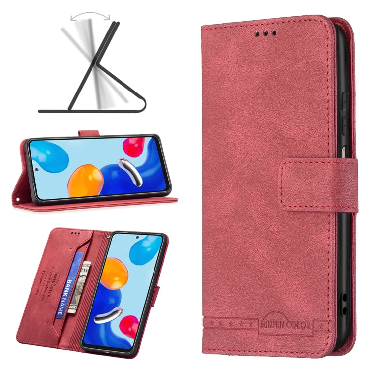 For Xiaomi Redmi Note 11 Magnetic Clasp RFID Blocking Anti-Theft Leather Case