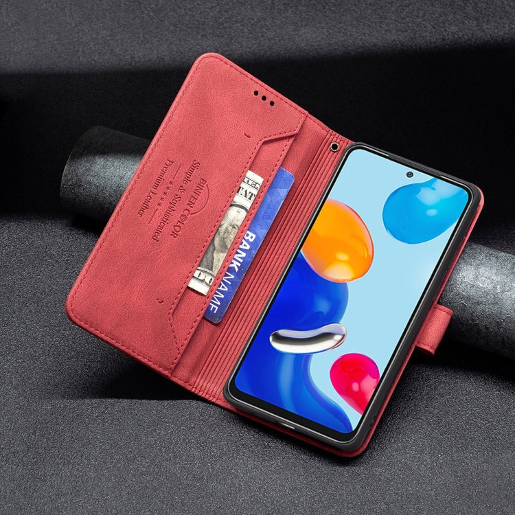 For Xiaomi Redmi Note 11 Magnetic Clasp RFID Blocking Anti-Theft Leather Case
