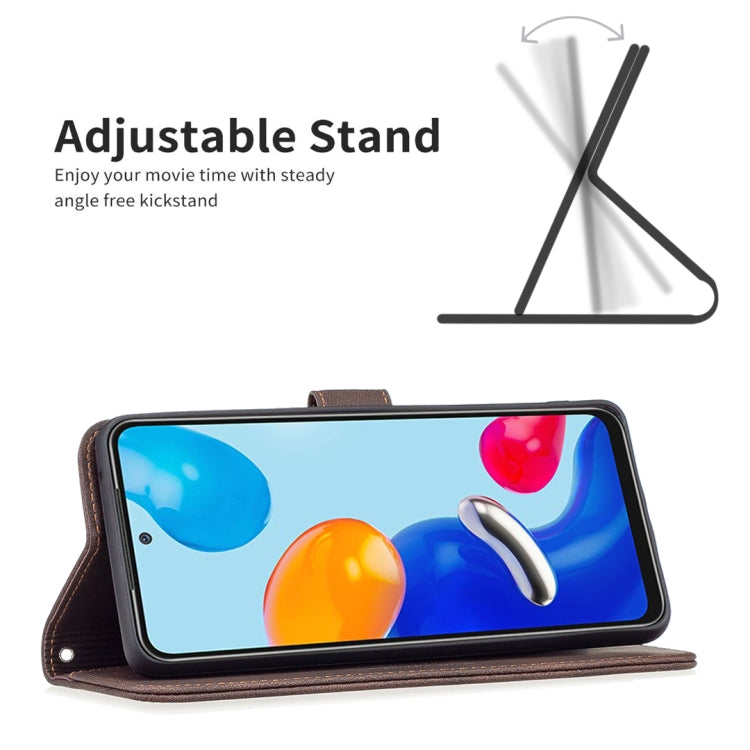 For Xiaomi Redmi Note 11 Magnetic Clasp RFID Blocking Anti-Theft Leather Case