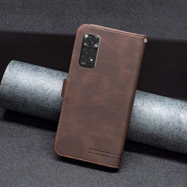 For Xiaomi Redmi Note 11 Magnetic Clasp RFID Blocking Anti-Theft Leather Case