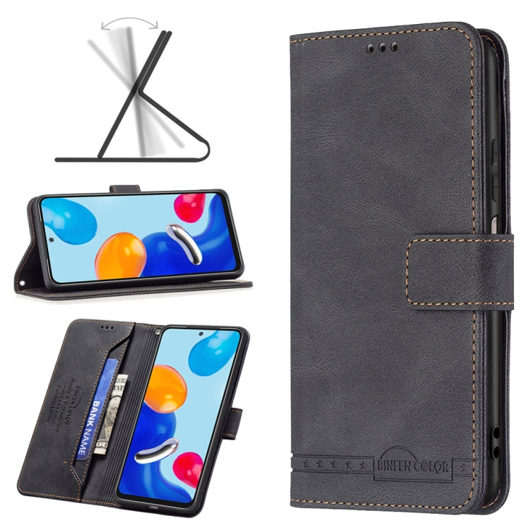 For Xiaomi Redmi Note 11 Magnetic Clasp RFID Blocking Anti-Theft Leather Case