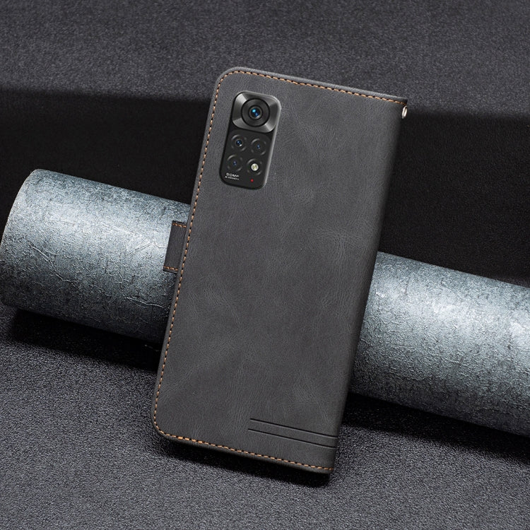 For Xiaomi Redmi Note 11 Magnetic Clasp RFID Blocking Anti-Theft Leather Case