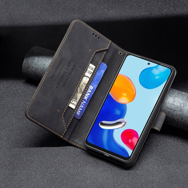 For Xiaomi Redmi Note 11 Magnetic Clasp RFID Blocking Anti-Theft Leather Case