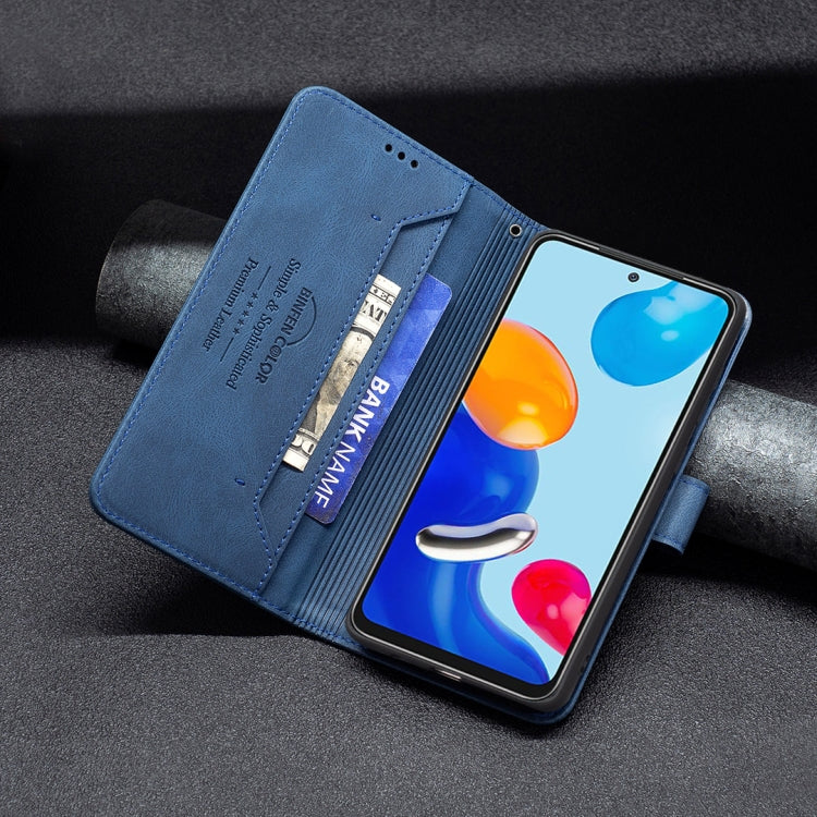 For Xiaomi Redmi Note 11 Magnetic Clasp RFID Blocking Anti-Theft Leather Case