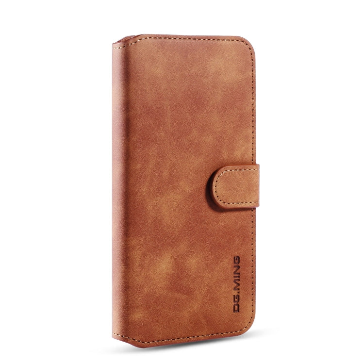 For Xiaomi Redmi 8 DG.MING Retro Oil Side Horizontal Flip Case with Holder & Card Slots & Wallet
