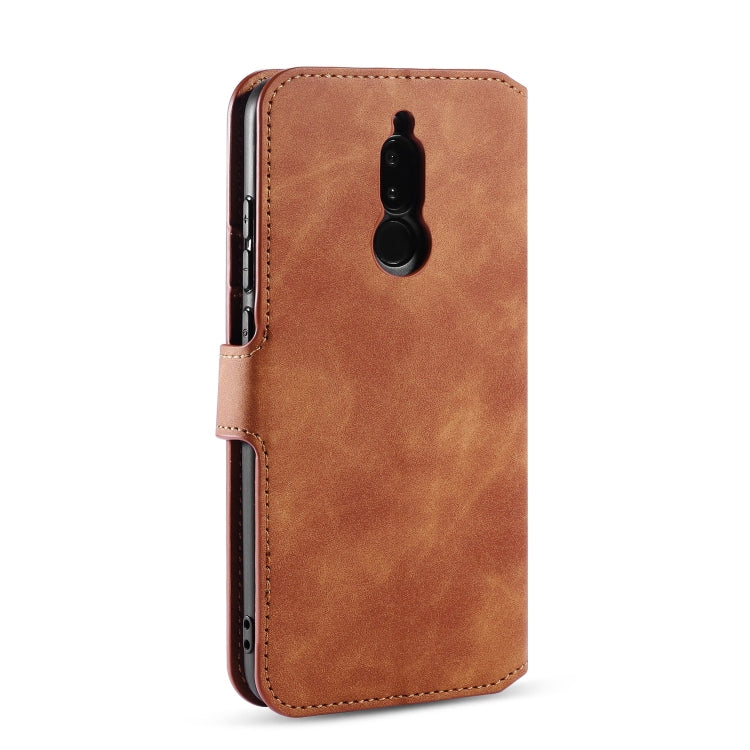 For Xiaomi Redmi 8 DG.MING Retro Oil Side Horizontal Flip Case with Holder & Card Slots & Wallet
