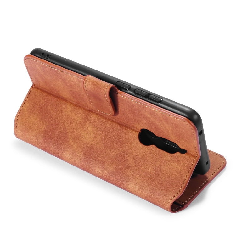 For Xiaomi Redmi 8 DG.MING Retro Oil Side Horizontal Flip Case with Holder & Card Slots & Wallet