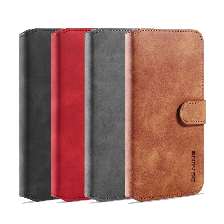 For Xiaomi Redmi 8 DG.MING Retro Oil Side Horizontal Flip Case with Holder & Card Slots & Wallet