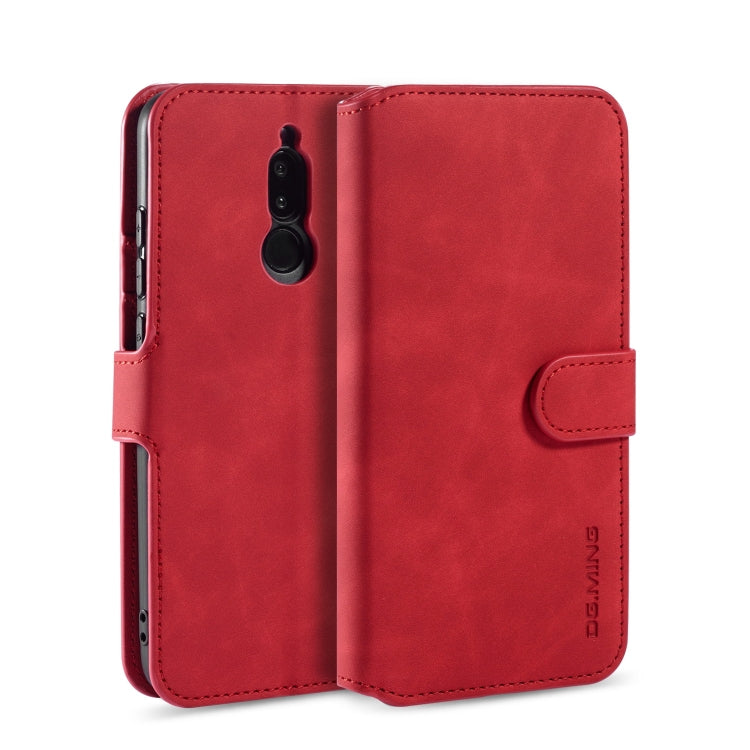 For Xiaomi Redmi 8 DG.MING Retro Oil Side Horizontal Flip Case with Holder & Card Slots & Wallet