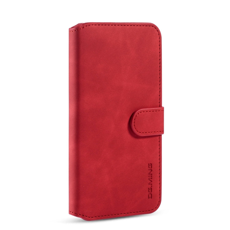 For Xiaomi Redmi 8 DG.MING Retro Oil Side Horizontal Flip Case with Holder & Card Slots & Wallet