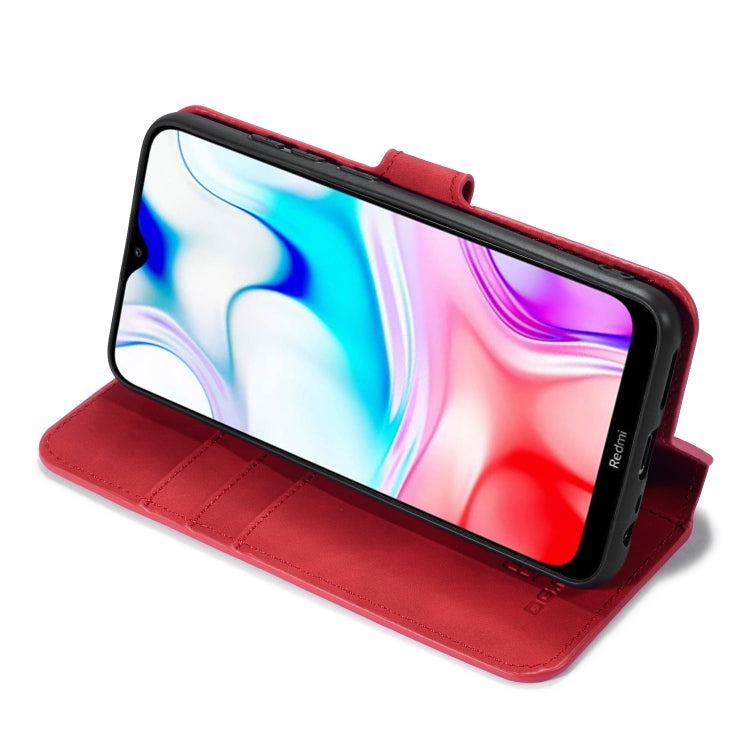 For Xiaomi Redmi 8 DG.MING Retro Oil Side Horizontal Flip Case with Holder & Card Slots & Wallet