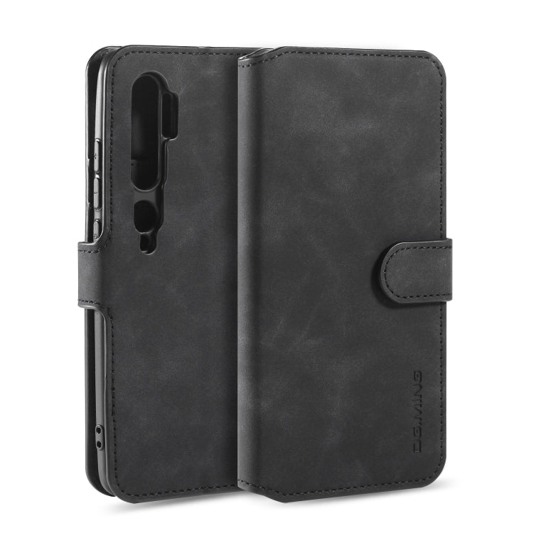 For Xiaomi Mi CC9 Pro DG.MING Retro Oil Side Horizontal Flip Case with Holder & Card Slots & Wallet