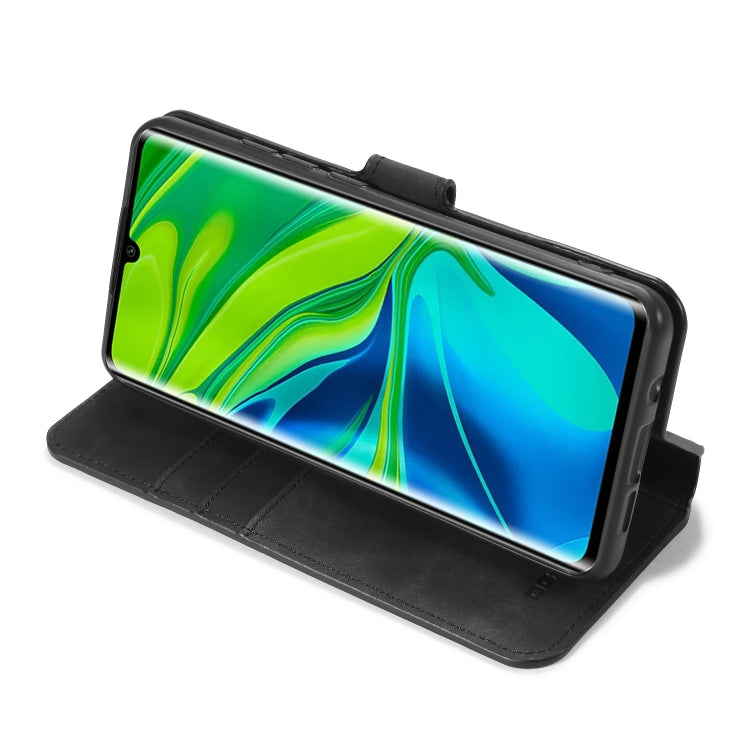 For Xiaomi Mi CC9 Pro DG.MING Retro Oil Side Horizontal Flip Case with Holder & Card Slots & Wallet