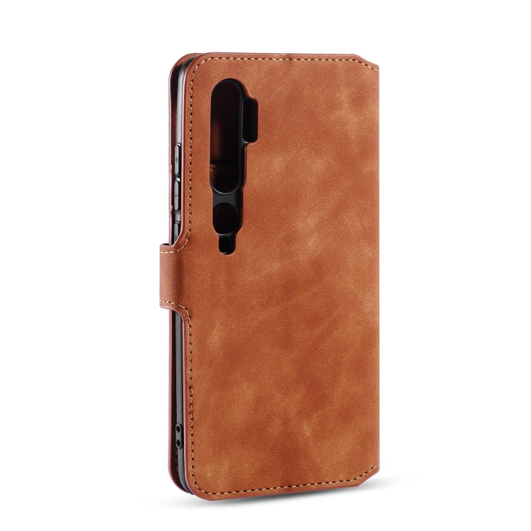 For Xiaomi Mi CC9 Pro DG.MING Retro Oil Side Horizontal Flip Case with Holder & Card Slots & Wallet