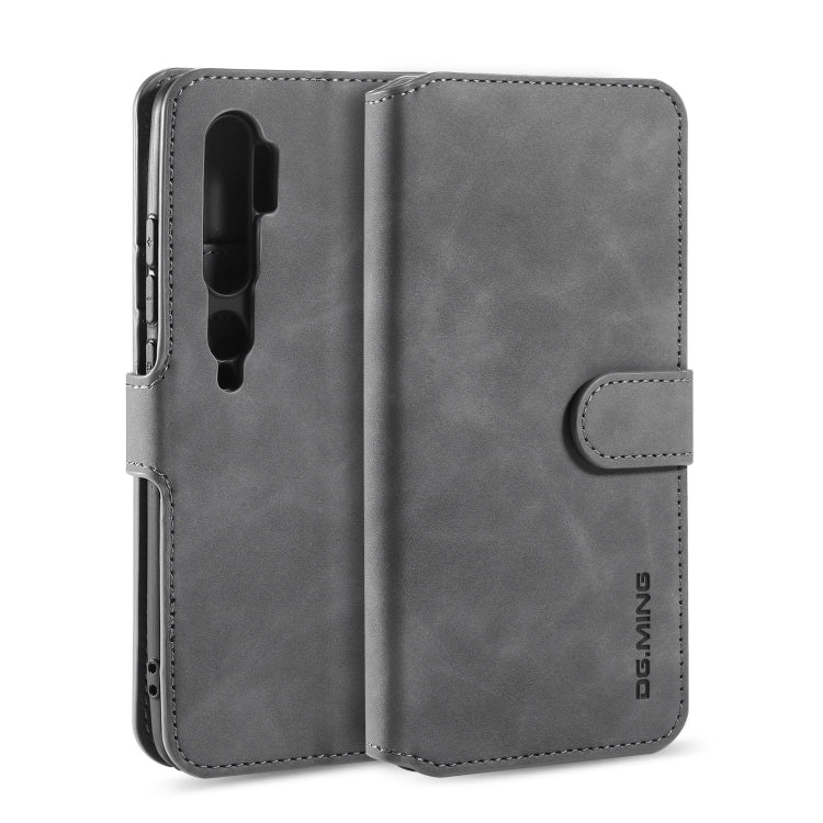 For Xiaomi Mi CC9 Pro DG.MING Retro Oil Side Horizontal Flip Case with Holder & Card Slots & Wallet