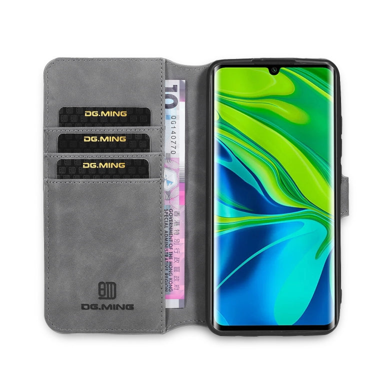 For Xiaomi Mi CC9 Pro DG.MING Retro Oil Side Horizontal Flip Case with Holder & Card Slots & Wallet