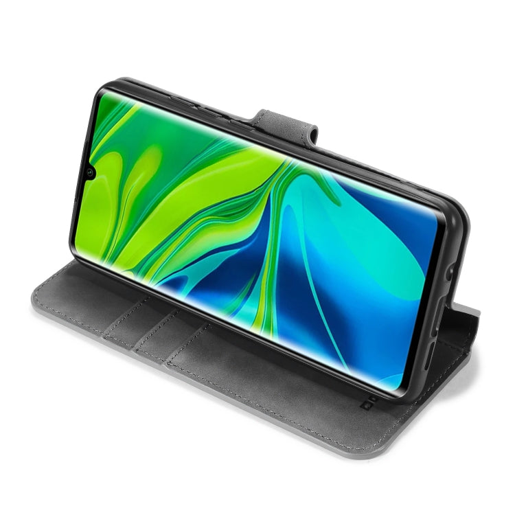 For Xiaomi Mi CC9 Pro DG.MING Retro Oil Side Horizontal Flip Case with Holder & Card Slots & Wallet