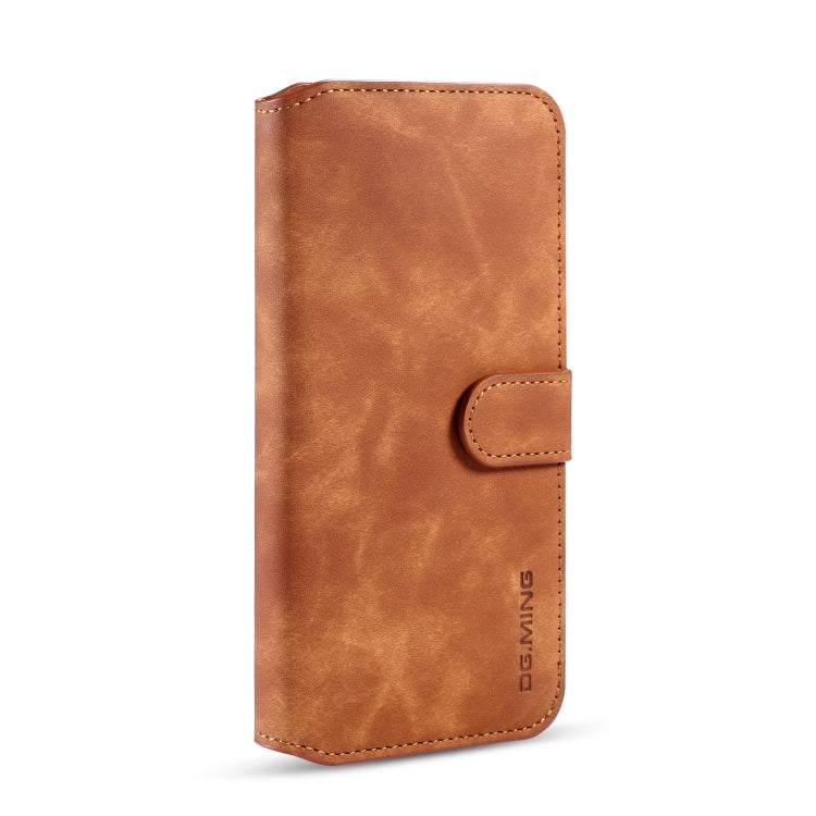 For Xiaomi Redmi Note 8T DG.MING Retro Oil Side Horizontal Flip Case with Holder & Card Slots & Wallet
