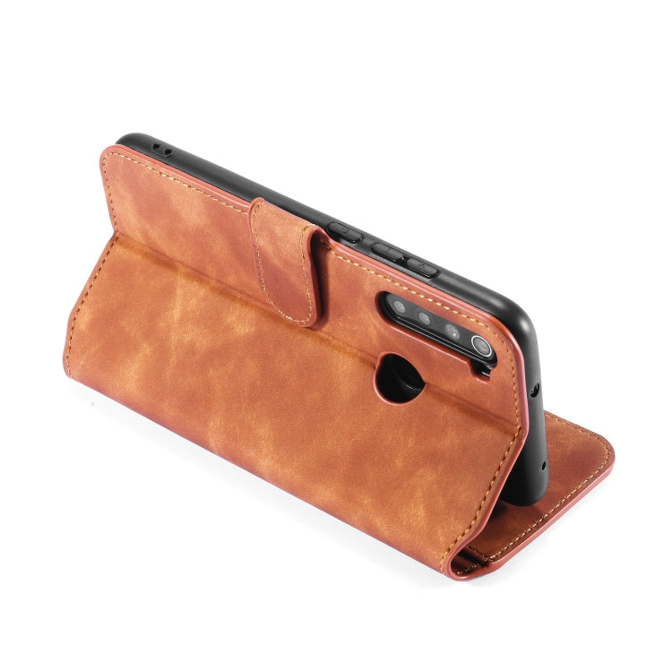 For Xiaomi Redmi Note 8T DG.MING Retro Oil Side Horizontal Flip Case with Holder & Card Slots & Wallet