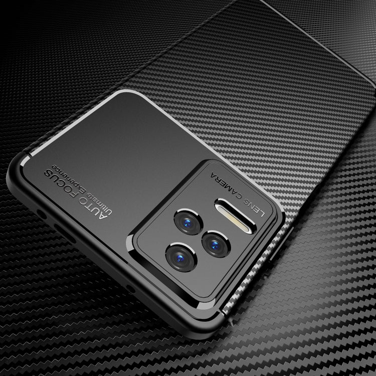 For Xiaomi Redmi K40S Carbon Fiber Texture Shockproof TPU Phone Case
