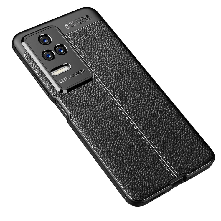 For Xiaomi Redmi K50 Litchi Texture TPU Shockproof Phone Case