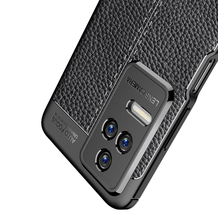 For Xiaomi Redmi K50 Pro Litchi Texture TPU Shockproof Phone Case