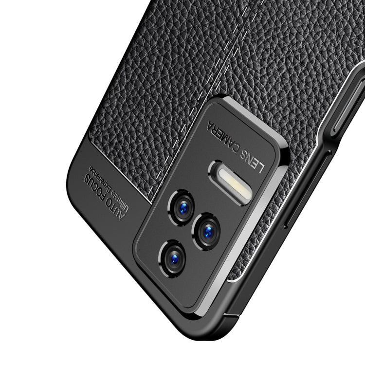 For Xiaomi Redmi K40S Litchi Texture TPU Shockproof Phone Case