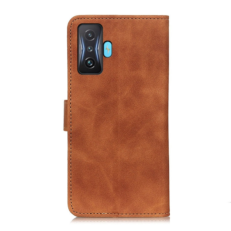 For Redmi K50 Gaming KHAZNEH Retro Texture Horizontal Flip Leather Phone Case
