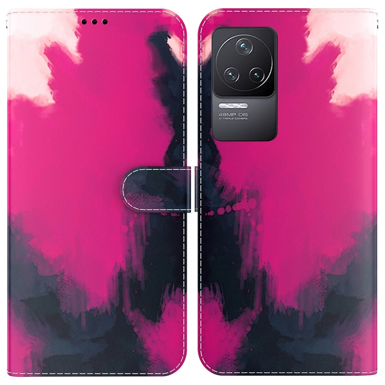 For Xiaomi Redmi K50 / K50 Pro Watercolor Pattern Horizontal Flip Leather Phone Case