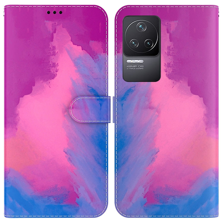 For Xiaomi Redmi K50 / K50 Pro Watercolor Pattern Horizontal Flip Leather Phone Case