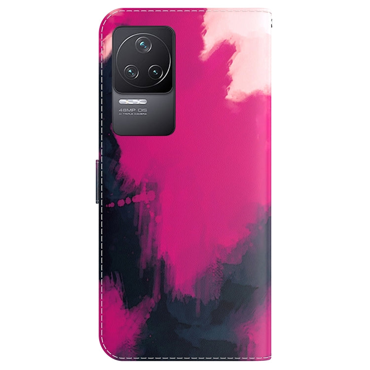 For Xiaomi Redmi K40S Watercolor Pattern Horizontal Flip Leather Phone Case