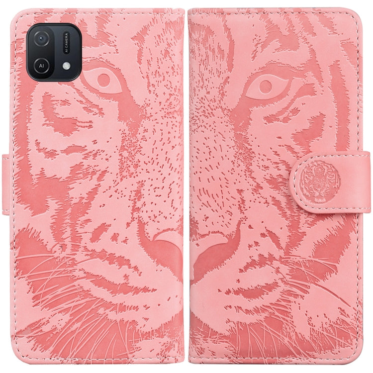 For OPPO A16K Tiger Embossing Pattern Horizontal Flip Leather Phone Case