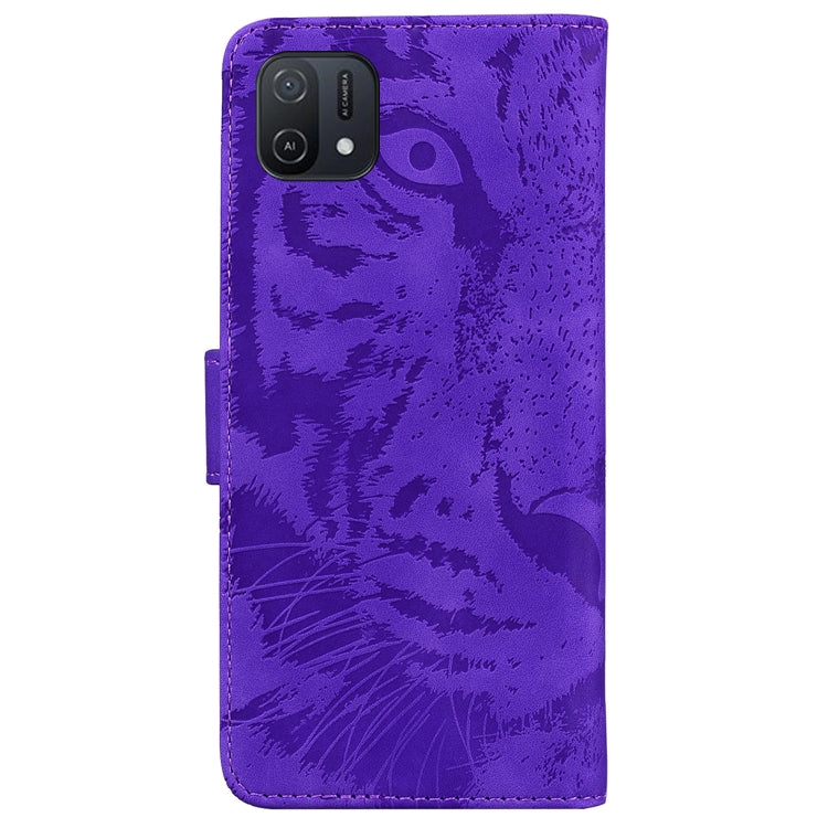 For OPPO A16K Tiger Embossing Pattern Horizontal Flip Leather Phone Case