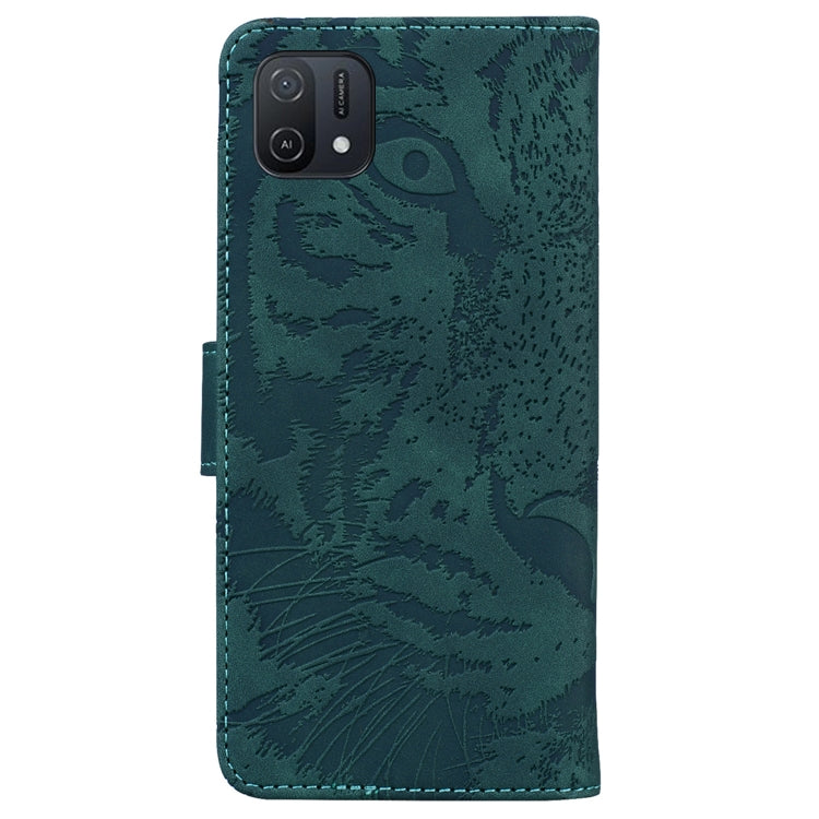 For OPPO A16K Tiger Embossing Pattern Horizontal Flip Leather Phone Case