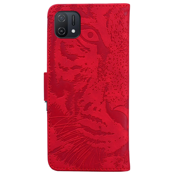 For OPPO A16K Tiger Embossing Pattern Horizontal Flip Leather Phone Case