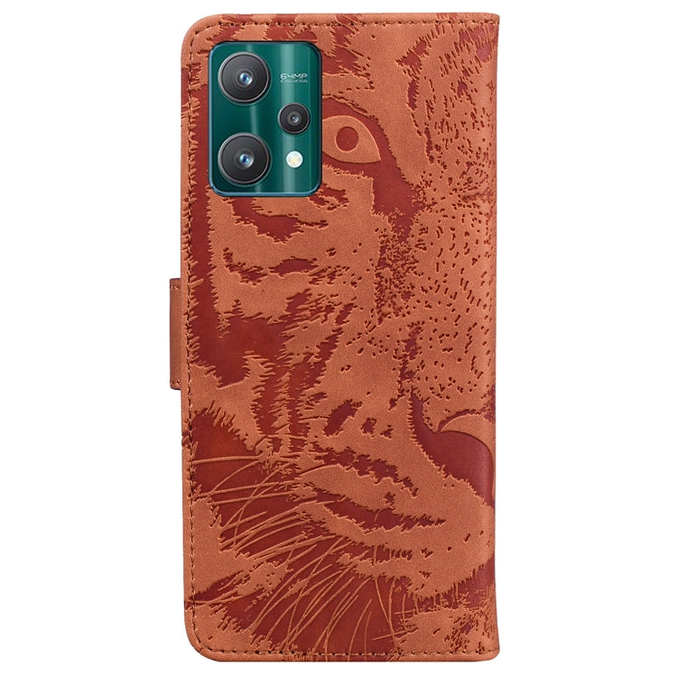 For OPPO Realme 9 Pro+ Tiger Embossing Pattern Horizontal Flip Leather Phone Case
