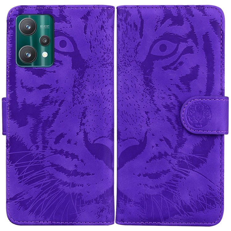 For OPPO Realme 9 Pro+ Tiger Embossing Pattern Horizontal Flip Leather Phone Case