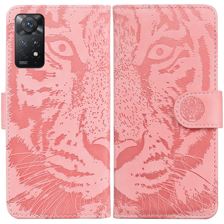 For Xiaomi Redmi Note 11 Pro 4G/5G Overseas Version Tiger Embossing Pattern Horizontal Flip Leather Phone Case