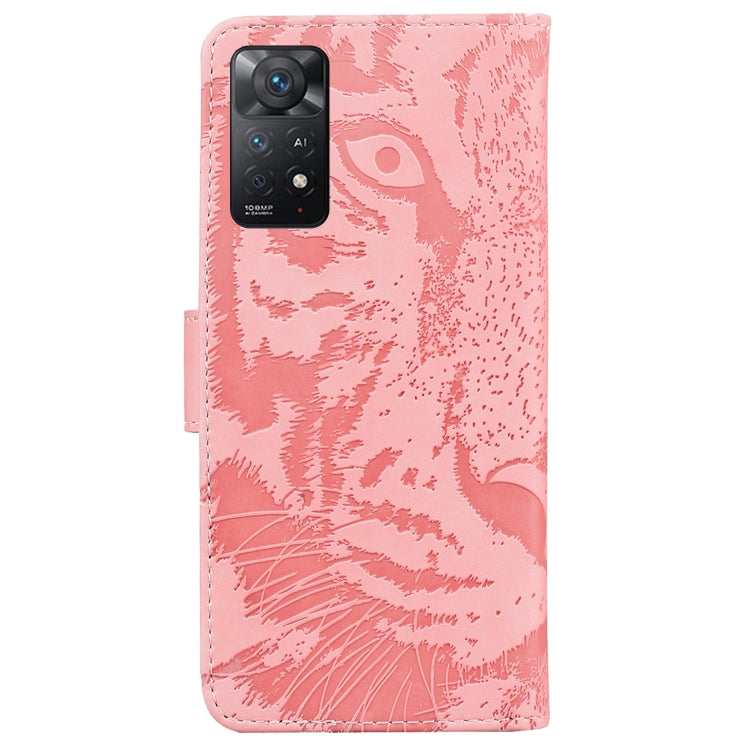For Xiaomi Redmi Note 11 Pro 4G/5G Overseas Version Tiger Embossing Pattern Horizontal Flip Leather Phone Case