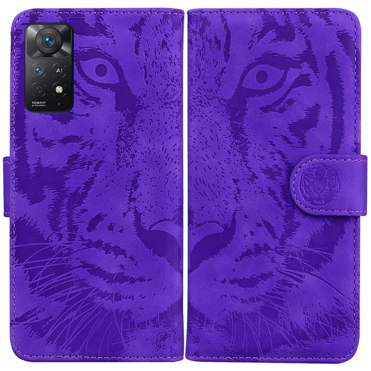 For Xiaomi Redmi Note 11 Pro 4G/5G Overseas Version Tiger Embossing Pattern Horizontal Flip Leather Phone Case