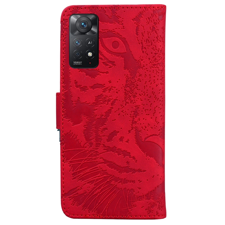 For Xiaomi Redmi Note 11 Pro 4G/5G Overseas Version Tiger Embossing Pattern Horizontal Flip Leather Phone Case