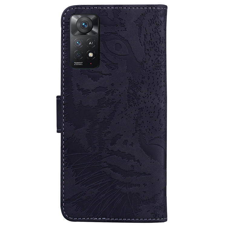 For Xiaomi Redmi Note 11 Pro 4G/5G Overseas Version Tiger Embossing Pattern Horizontal Flip Leather Phone Case
