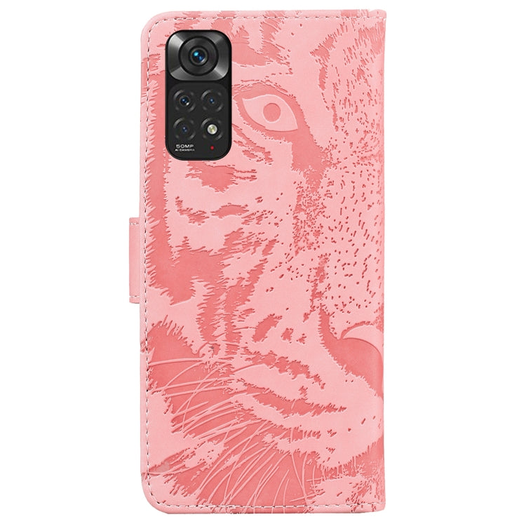 For Xiaomi Redmi Note 11 Overseas Version / Redmi Note 11S Tiger Embossing Pattern Horizontal Flip Leather Phone Case